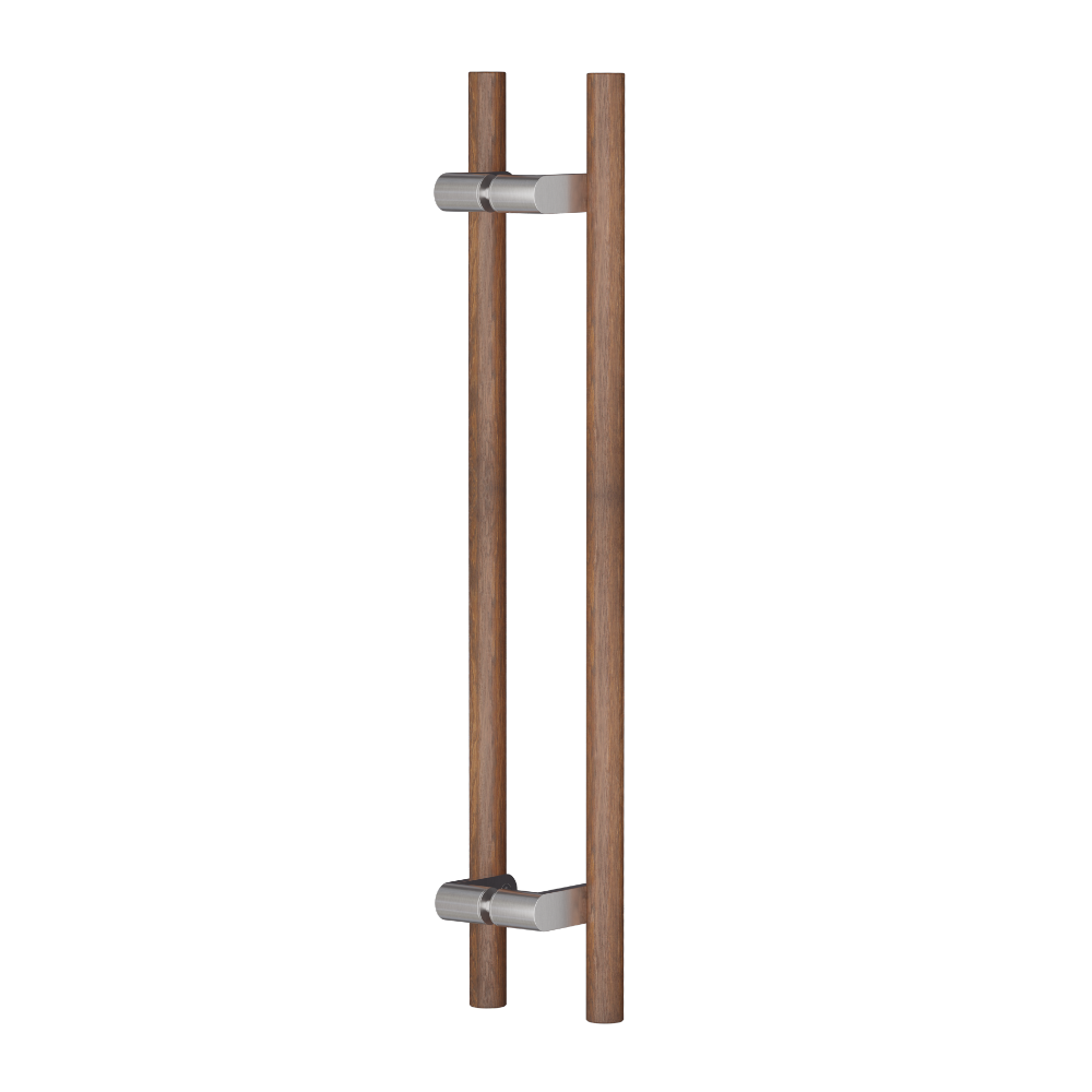 C3606 Round Section Offset H-Pull Timber Handle Set